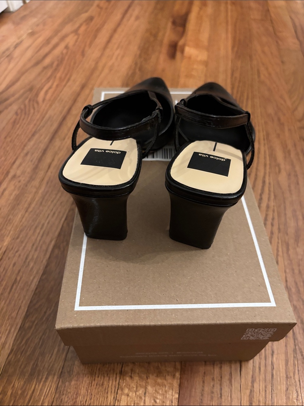 Dolce Vita Black Pointed Slingback Pumps - Picture 5 of 8